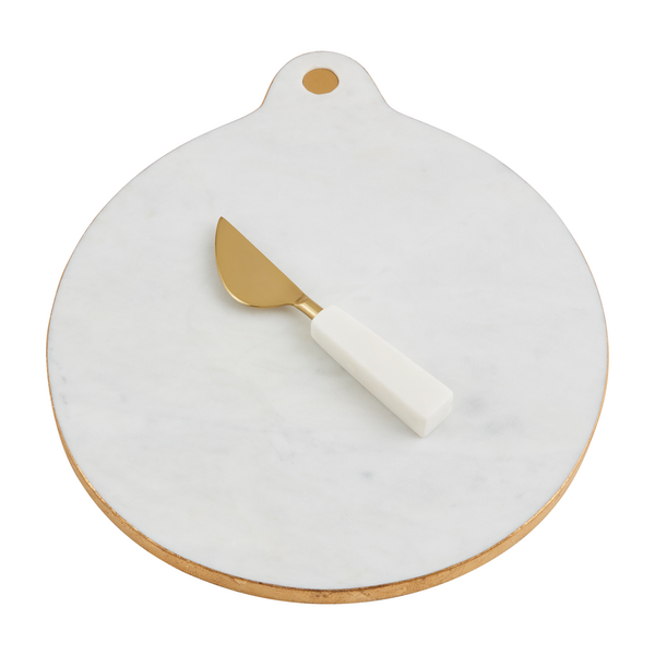 Round Marble Gold Board Set