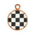 Round Checkered Wood Board