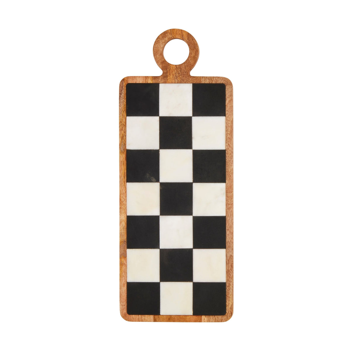 Long Checkered Wood Board
