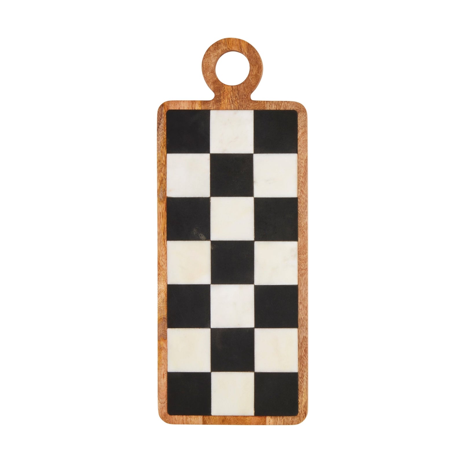 Long Checkered Wood Board