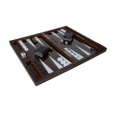 Luxe Backgammon Set Walnut