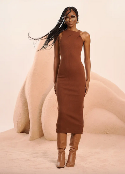 Camer Dress Brown