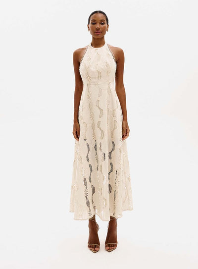 Thalia Dress Beige