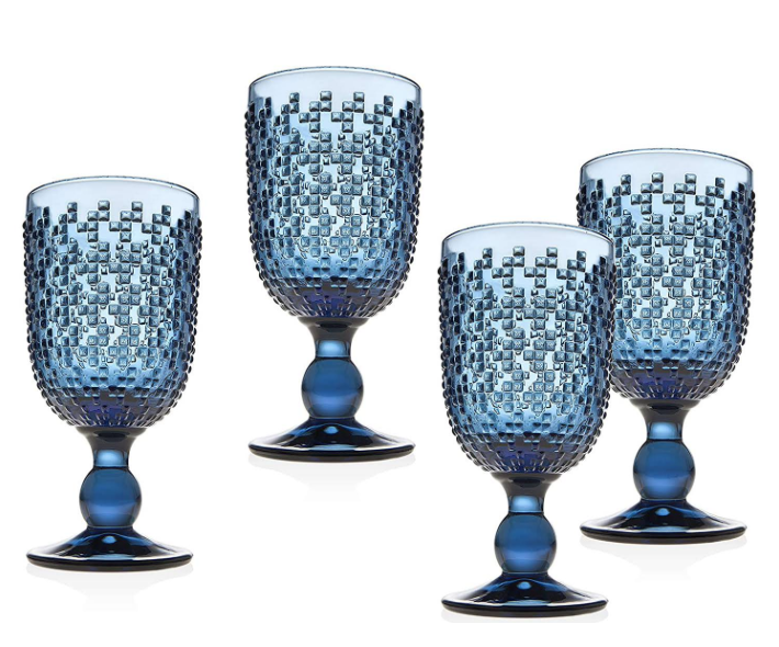 Alba Blue Goblet 8oz