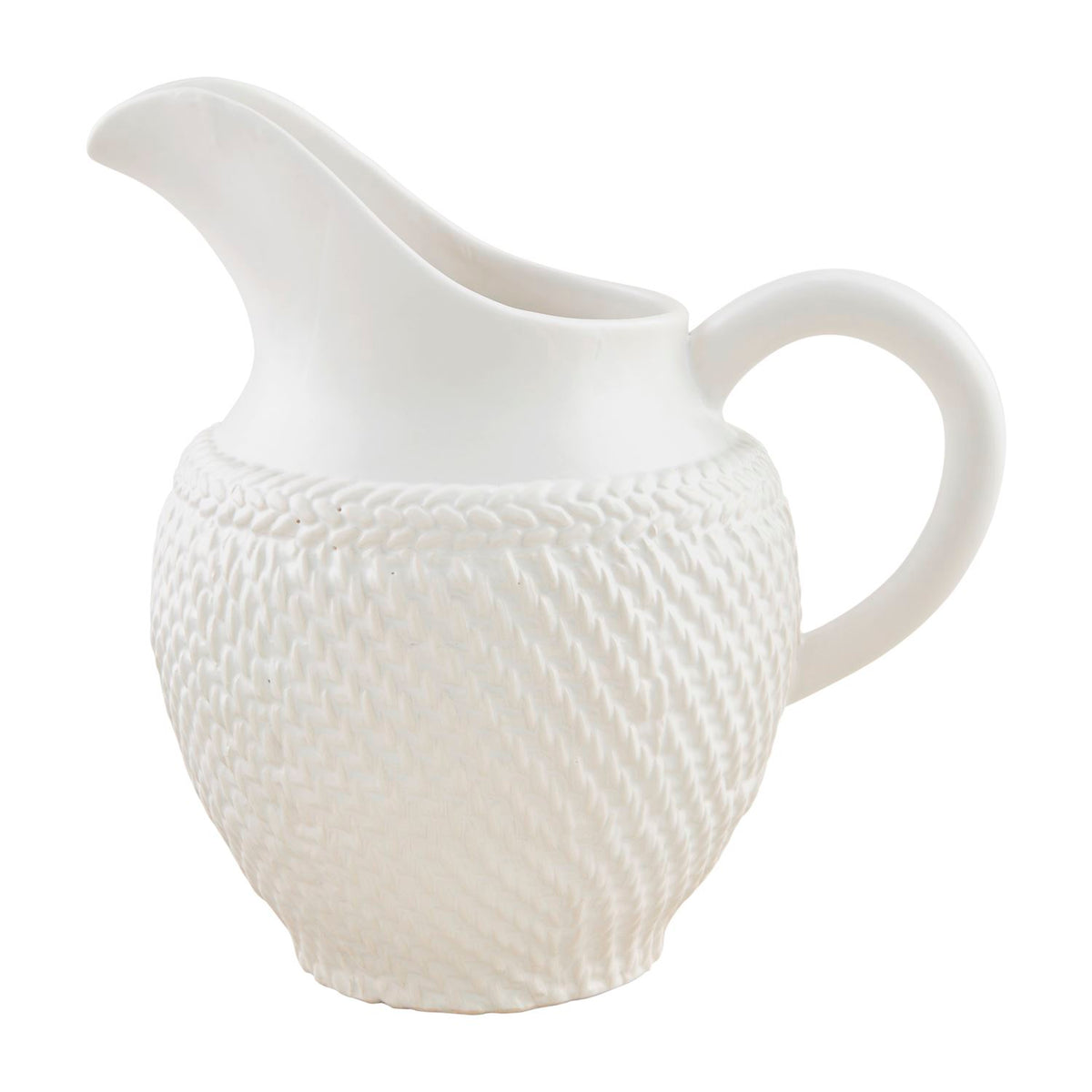 Woven Stoneware Pitcher