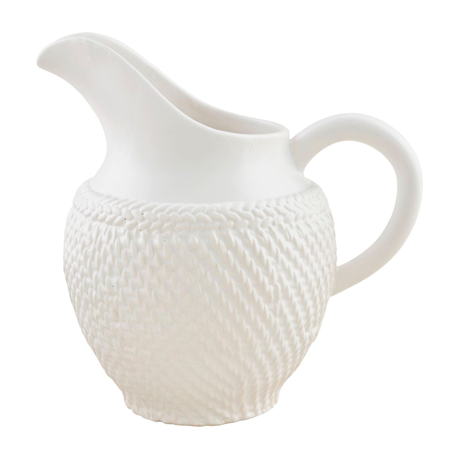 Woven Stoneware Pitcher