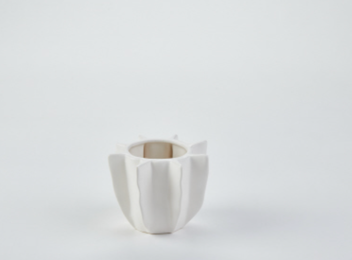 Ceramic White Vase S