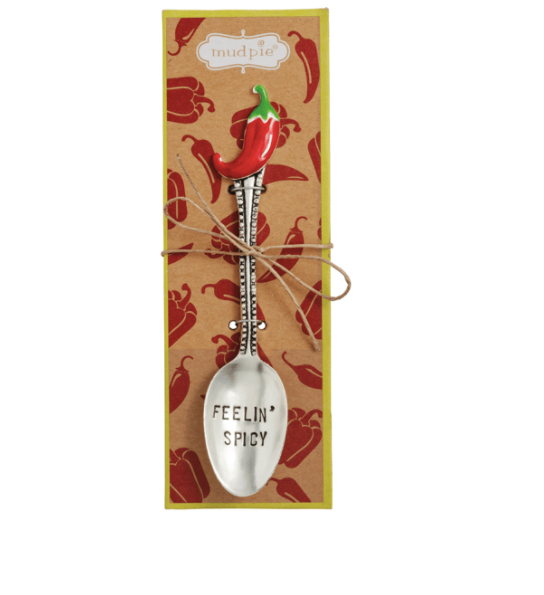 Pepper Enamel Salsa Spoon
