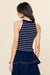 Meranin Top Navy Ivory