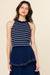 Meranin Top Navy Ivory