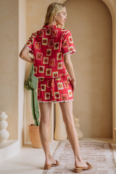 Filena Set Red Multi