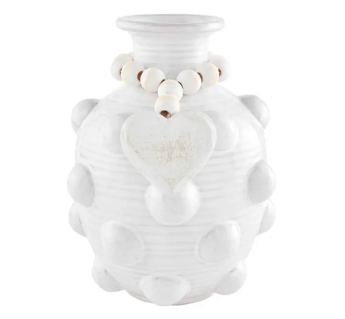 Beaded Ceramic Vase