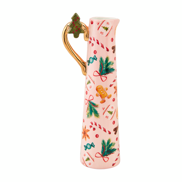 Pink Gingerbread Bud Vase