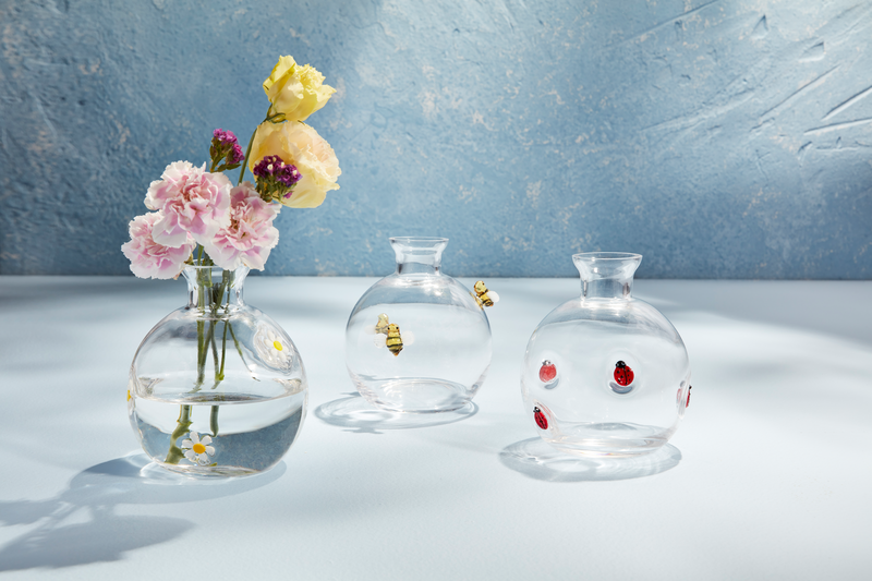 Glass Bee Vase