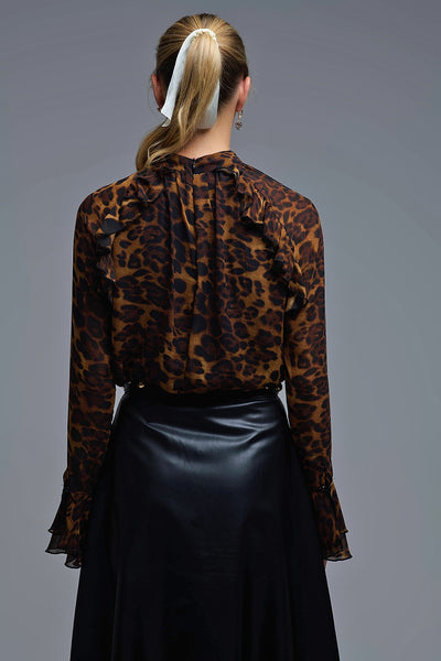 Mischel Blouse Leopard Print