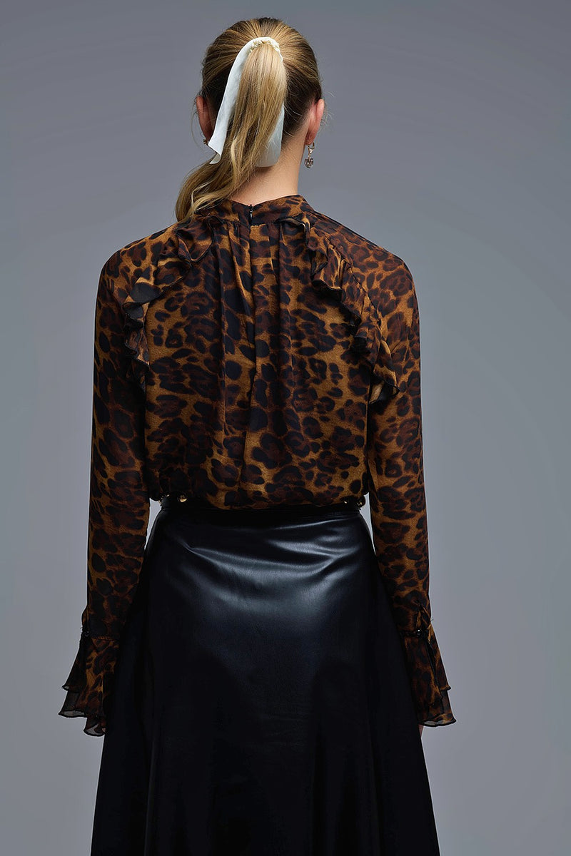 Mischel Blouse Leopard Print