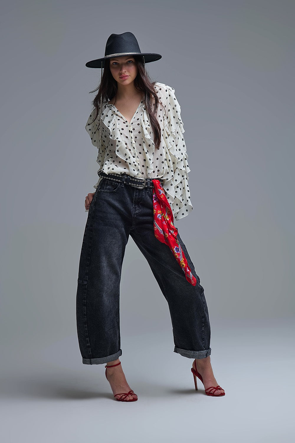 Vele Blouse Polka Dot Cream