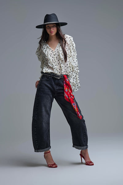 Vele Blouse Polka Dot Cream