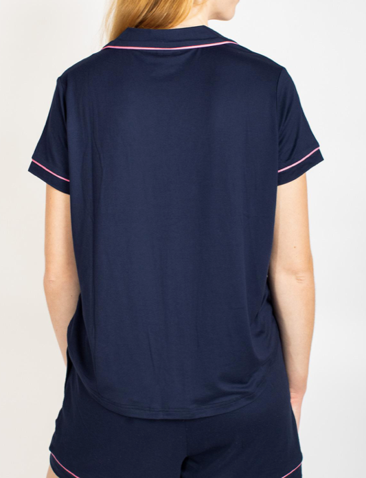 Elizabeth Shirt Navy Pink