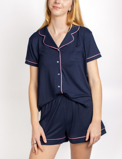 Elizabeth Short Navy Pink