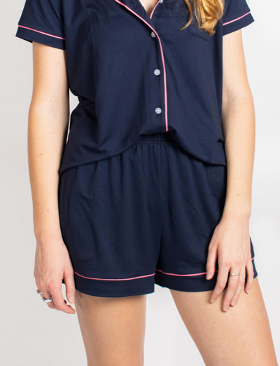 Elizabeth Short Navy Pink