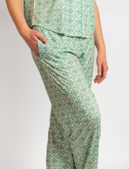 Carmen Pant Emerald White