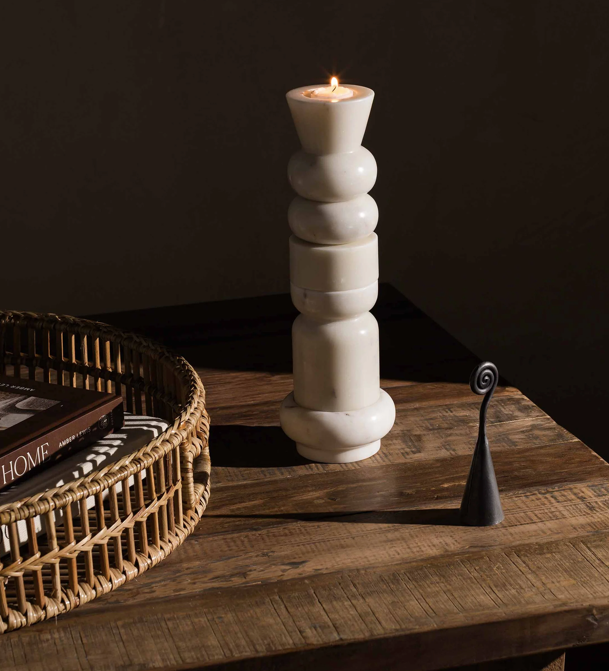Totem candleholder set of 5