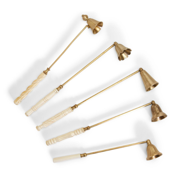 Lights Out Antiqued Gold Candle Snuffer