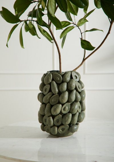 Layered Avocado Vase