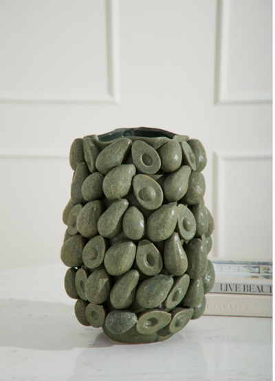 Layered Avocado Vase