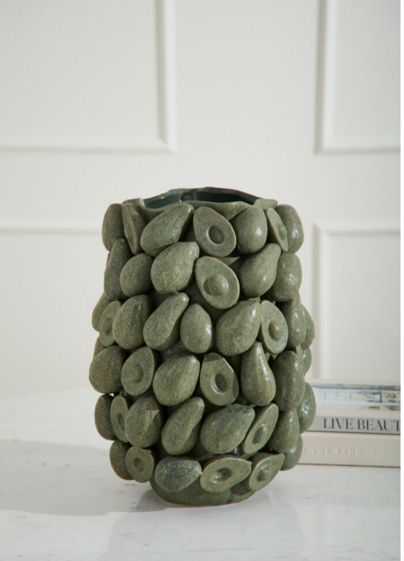 Layered Avocado Vase