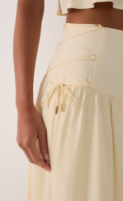 Embroidered Cotton Midi Skirt