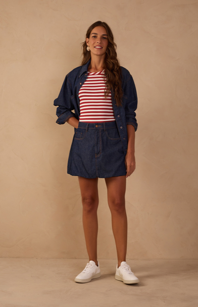 Isabela Mini Skirt Denim