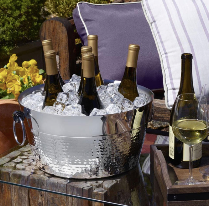 Hammered Polihed Beverage tub