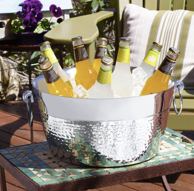 Hammered Polihed Beverage tub