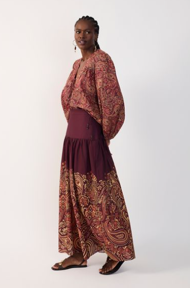 Hadar Maxi Skirt  Print