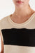 Mari Top Stiped Black Cream