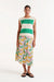 Carina Top Striped Green Cream