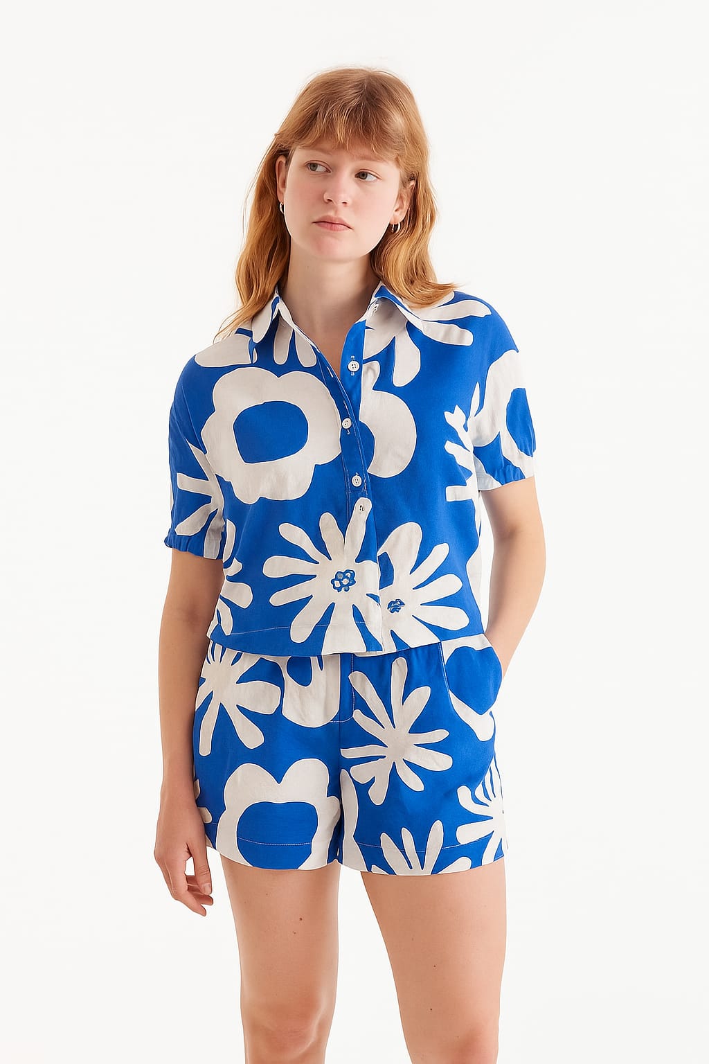 Enaira Set Floral Bluet Blue