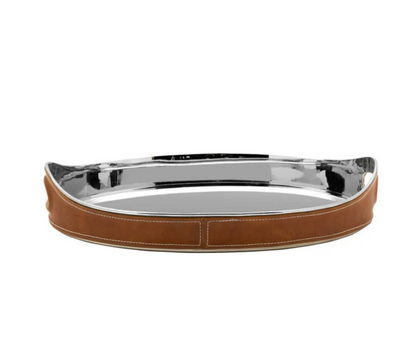 Leather Stitched Bar Tray