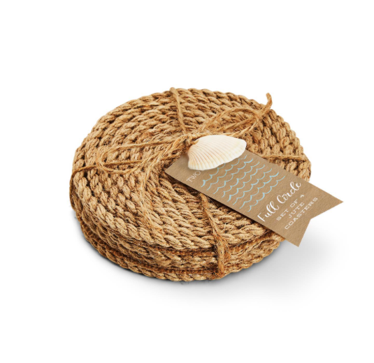 Full Circle Jute Rope Coasters