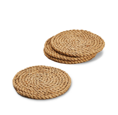 Full Circle Jute Rope Coasters