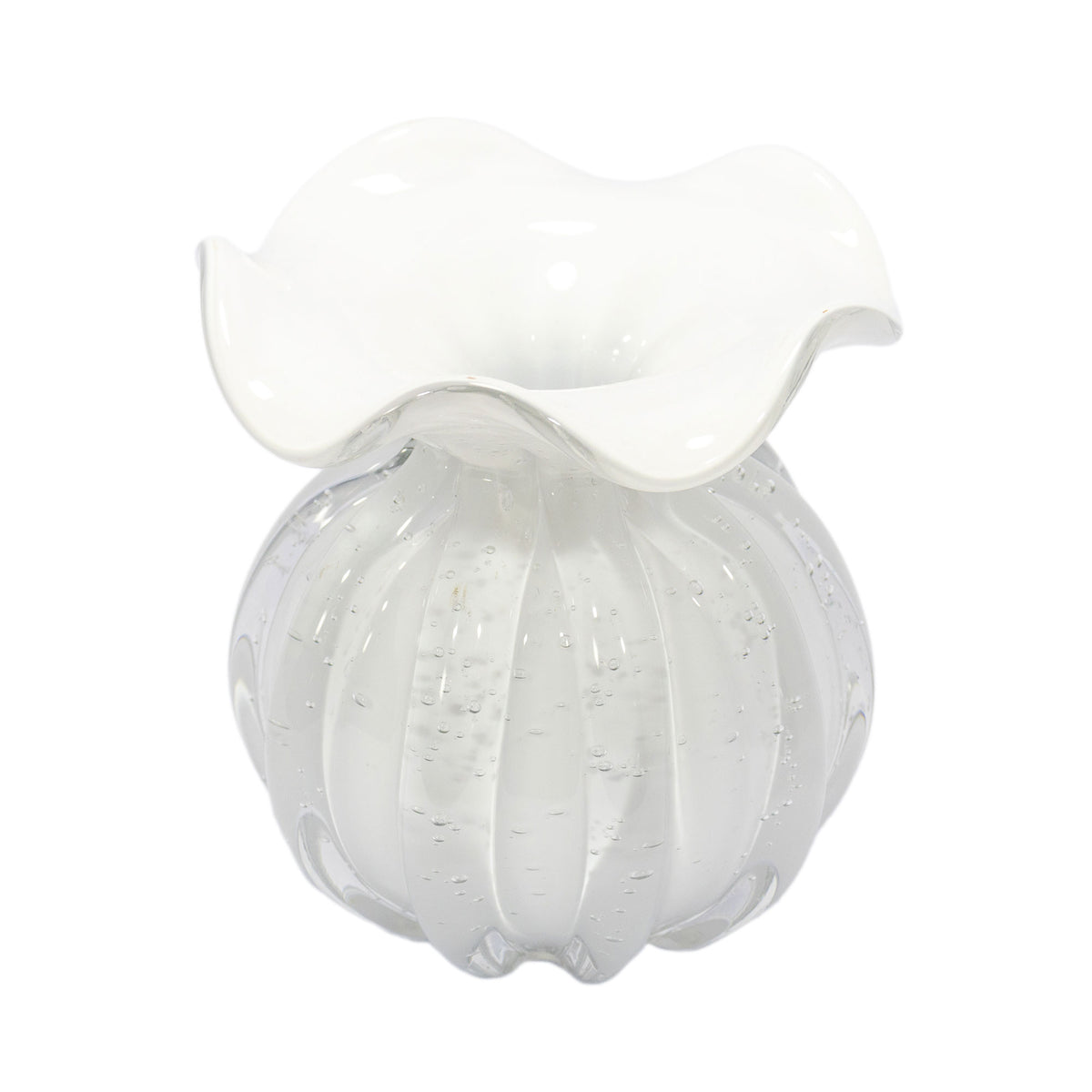 Neesha Glass Vase White