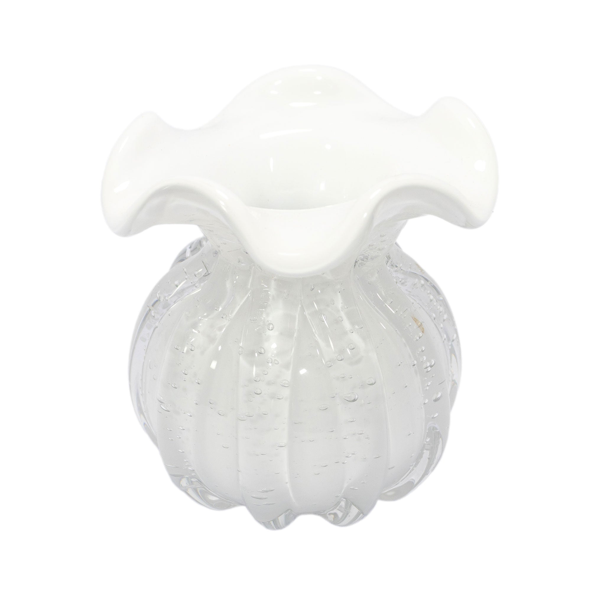 Nisha Glass Vase White