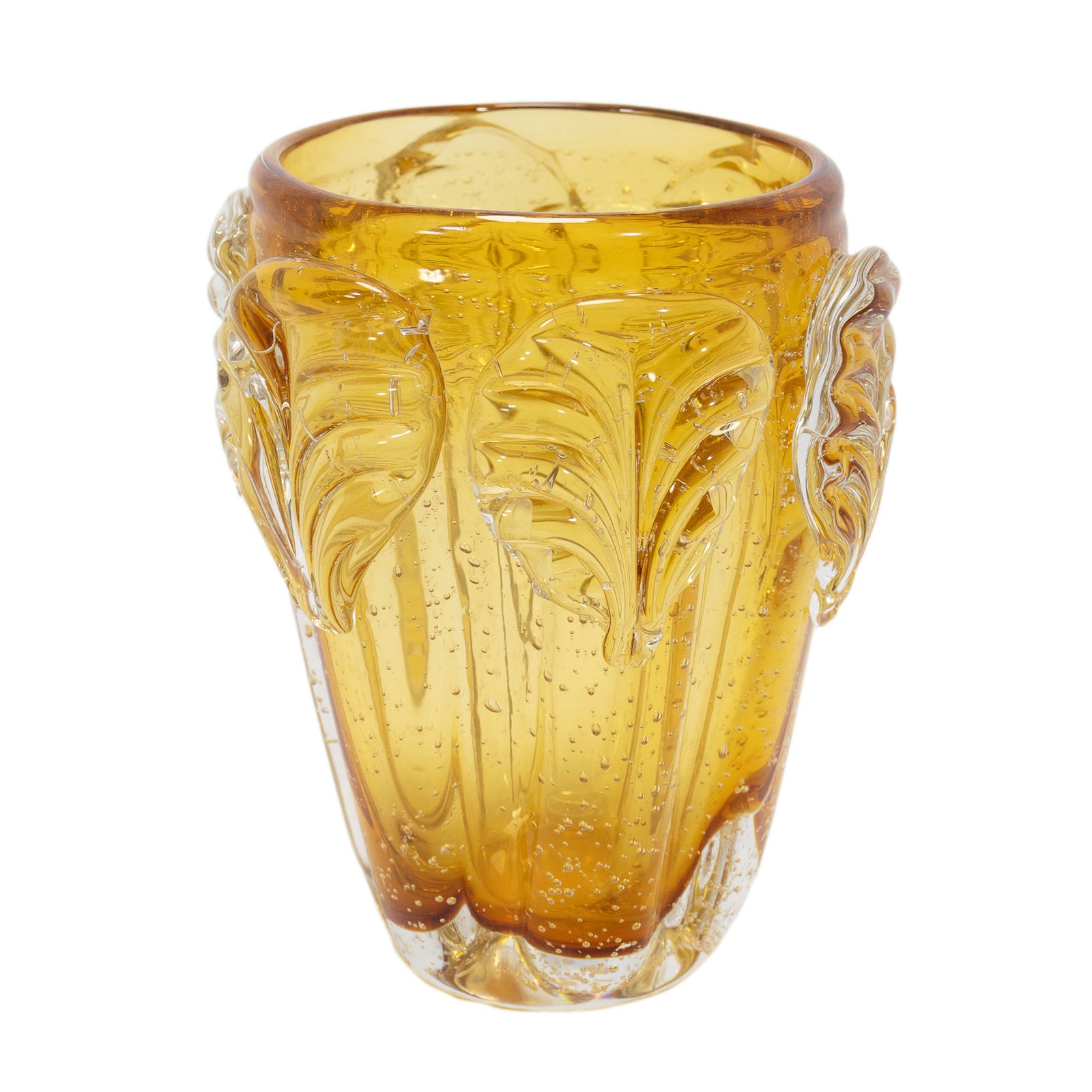 Christine Glass Vase Amber