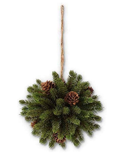 Angel Pine Ornament w Pinecones