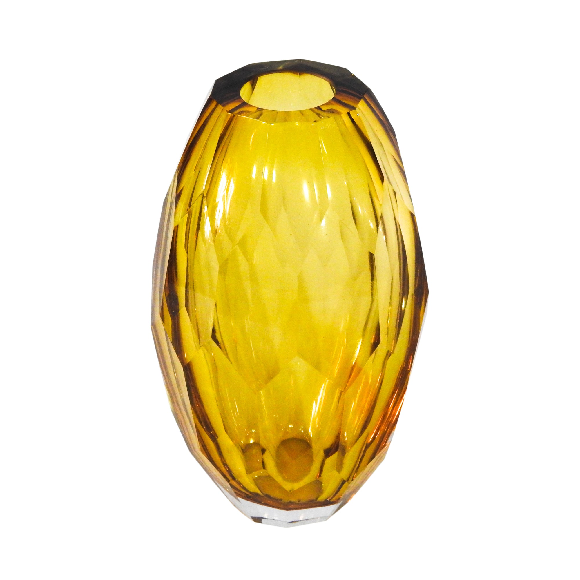 Shalene Glass Vase Amber