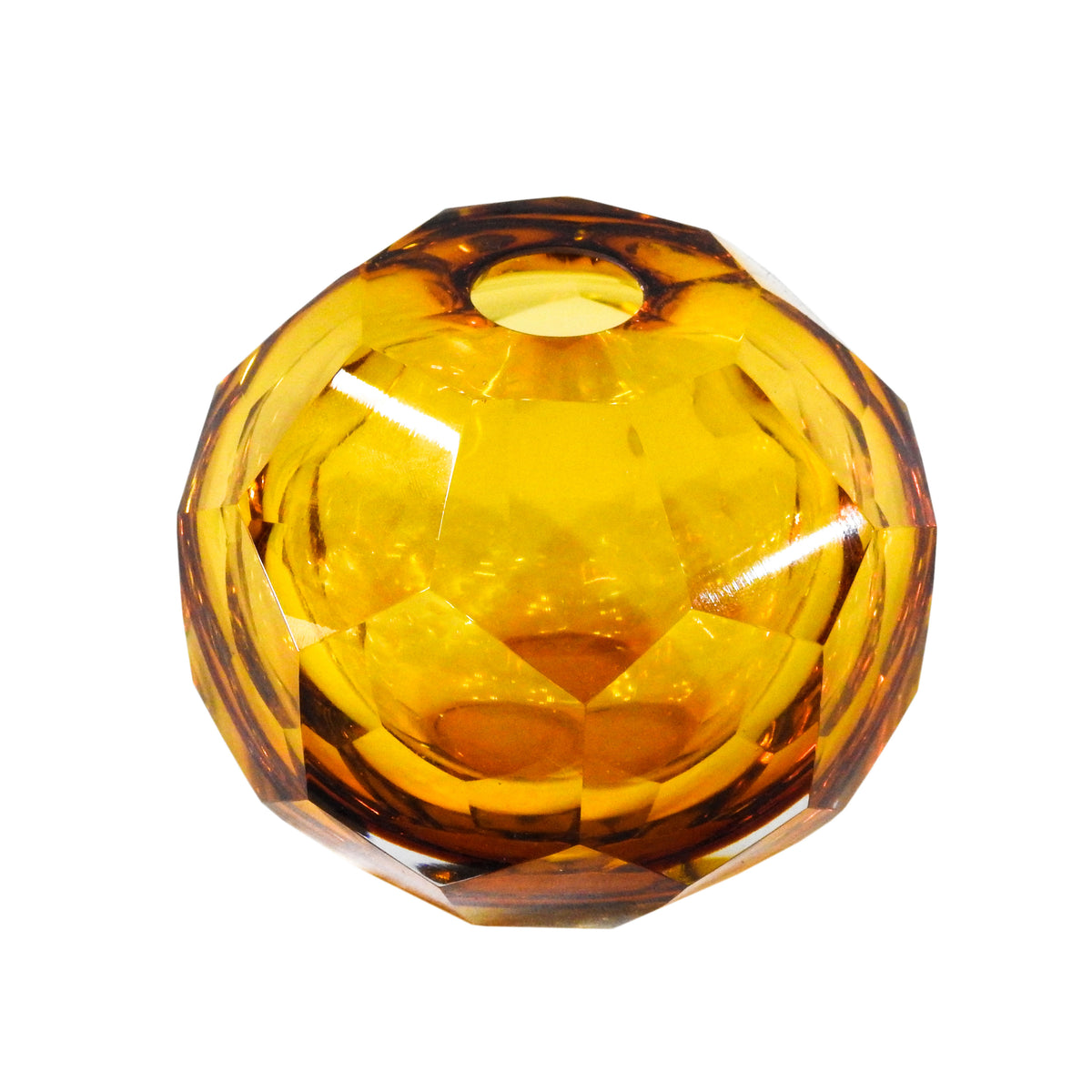 Shalene Glass Vase Amber