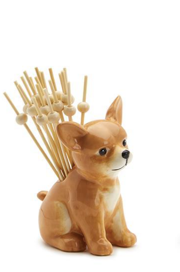 Pick Me Dog Brown Pick Holder with 20 Picks