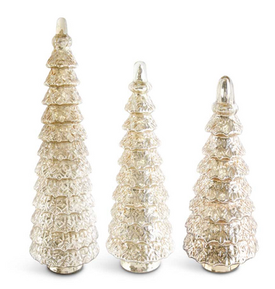 Gold Glass Tiered Tree S